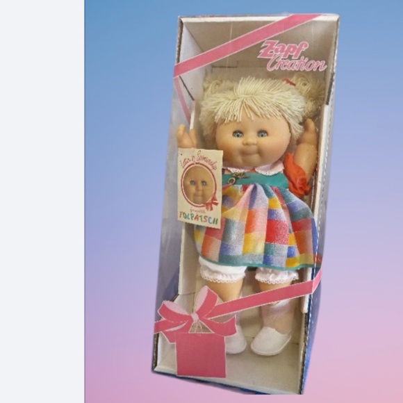 RARE Boxed Zapf Creations Girl Baby Doll Tolpatsch 18" West Germany Toy BNIB - Picture 1 of 3